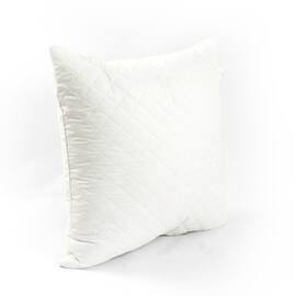 Подушка 70х70 силиконовая стегангая на молнии Ромб Руно (313.52УМ_Ромб), Цвет: белый, Размер: 70x70