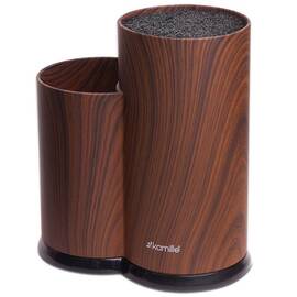 Підставка для ножів та кухонного приладдя подвійна 22 см Kamille (7609A)