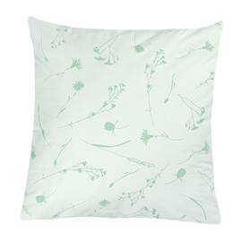 Наволочка бязева Home Line 70х70 ВОЛОШКИ св. зелені на білому (163078)
