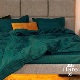 Постельное белье 85 сатин-страйп 2шт(143х210) Вилюта, Размер: семейный 2шт(145x210), Основной цвет: зеленый