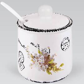 Сахарница с ложкой Открытка-незабудка Maestro (MR20049-09)