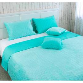 Декоративное покрывало VeLour 220x240 Tiffany Руно (330.55_Tiffany), Цвет: бирюзовый, Размер: 220x240