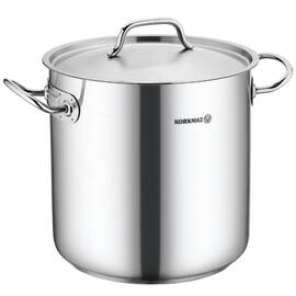 Каструля GASTRO 36х33 см 33,5л висока KORKMAZ (A2734), Тип: каструля, Об'єм: 33,5 л, Колір: срібний