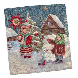 Серветка-підкладка 17х18 LiMaSo (RUNNER1160-17), Тип: серветки, Основний колір: синій, Форма скатертини: прямокутна, Розмір: 17x18