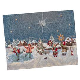 Серветка-підкладка 37х49 LiMaSo (RUNNER1160-49), Тип: серветки, Основний колір: синій, Форма скатертини: прямокутна, Розмір: 37x49