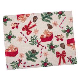 Серветка-підкладка 34х44 LiMaSo (SPARKLE-34), Тип: серветки, Основний колір: червоний, Форма скатертини: прямокутна, Розмір: 34x44