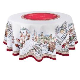 Скатертина гобеленова O137 LiMaSo (BENASK-137D), Тип: скатерти, Цвет: красный, Форма скатерти: круглая, Размер: Ø137