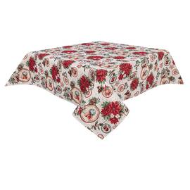 Скатертина гобеленова 137х220 LiMaSo (NAT-220), Тип: скатертини, Основний колір: червоний, Форма скатертини: прямокутна, Розмір: 137x220
