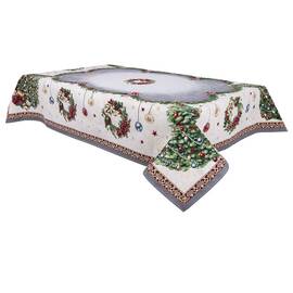 Скатертина гобеленова 137х260 LiMaSo (RABETO-260), Тип: скатертини, Основний колір: зелений, Форма скатертини: прямокутна, Розмір: 137x260