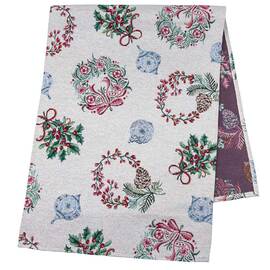 Гобеленова доріжка на стіл 45х140 LiMaSo (CORONA-45), Тип: доріжки (раннери), Основний колір: зелений, Форма скатертини: прямокутна, Розмір: 45x140