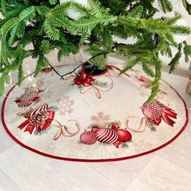 Спідничка під ялинку O90 LiMaSo (RED BALLS-SD)