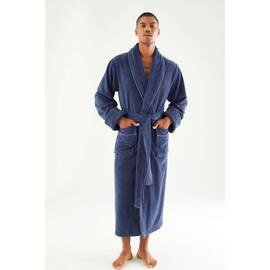 Халат мужской махровый NUSA ns 7235 fume (l/xl), Цвет: голубой, Размер: L/XL