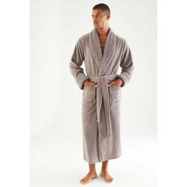 Халат мужской махровый NUSA ns 7235 taupe (4xl), Цвет: капучино, Размер: 4XL