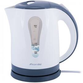 Чайник 1,8л електричний пластик білий із сірим Kamille (1715A)