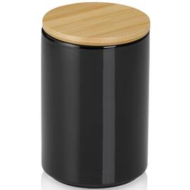 Емкость для хранения сыпучих KELA Cady, O10 см, 0,8 л, черная (15273)