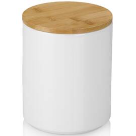 Емкость для хранения сыпучих KELA Cady, O12 см, 1,2 л, белая (15280)