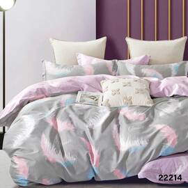 Постельное белье 22214 ранфорс 175х210 Вилюта, Размер: двуспальный 175х210, Основной цвет: серый