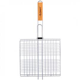 Решітка для гриля 27x24x2,5 см з дерев'яною ручкою Скаут (702)