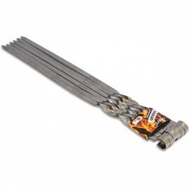 Шампури плоскі 6шт 44,5x1x0,1 см у спайці Скаут (731)