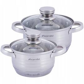 Набір каструль 4 предмети (1,5л, 2л) Kamille (4914)