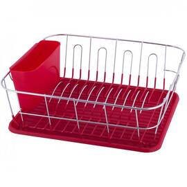 Сушарка для посуду 37x33x13,5 см. з піддоном Kamille (0763B)