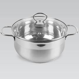 Каструля 18см, 1,9л Maestro (MR3508-18), Тип: каструля, Об'єм: 1,9 л, Колір: срібний