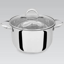 Каструля 18 см, 2,5 л Maestro (MR3519-18), Тип: каструля, Об'єм: 2,5 л, Колір: срібний