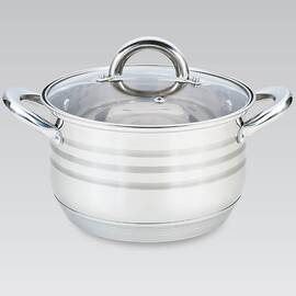 Каструля 18 см, 2,9 л Maestro (MR3513-18), Тип: каструля, Об'єм: 2,9 л, Колір: срібний