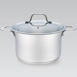 Каструля 20 см, 2,5 л Maestro (MR3505-20), Тип: каструля, Об'єм: 2,5 л, Колір: срібний