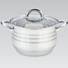 Каструля 20 см, 3,9 л Maestro (MR3513-20), Тип: каструля, Об'єм: 3,9 л, Колір: срібний