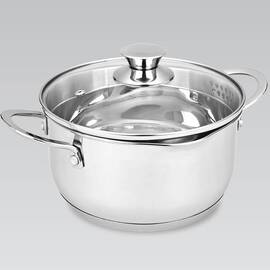 Каструля 20 см, 3 л Maestro (MR3510-20), Тип: каструля, Об'єм: 3 л, Колір: срібний