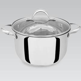 Каструля 22 см, 4,5 л Maestro (MR3519-22), Тип: каструля, Об'єм: 4,5 л, Колір: срібний