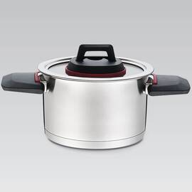 Каструля 24 см 5,5 л зі складними ручками Maestro (MR3530-24), Тип: каструля, Об'єм: 5,5 л, Колір: срібний