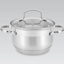 Каструля 5,1л Maestro (MR3512-22), Тип: каструля, Об'єм: 5,1 л, Колір: срібний