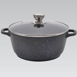 Каструля Maestro зі скляною кришкою 2,4 л (MR4220), Тип: каструля, Об'єм: 2,4 л, Колір: чорний