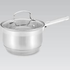 Ківш 16 см, 2,1 л Maestro (MR3512-16S), Тип: ківш, Об'єм: 2,1 л, Колір: срібний