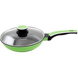 Сковорода із кришкою 22 см зелена Maestro (MR1220-22 з), Колір: зелений, Тип: сковорода, Форма: кругла, Діаметр (см): 22