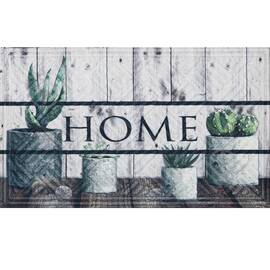 Коврик придверный Lima Succulents 45 x 75cm Multy Home (EU5000047), Цвет: серый, Размер: 45x75