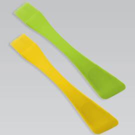 Силиконовая кисточка и лопатка Maestro 2 в 1 желтый (MR1186 ж)