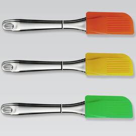 Набор Maestro: силиконовая кисточка и лопатка желтая (MR1167-ж)