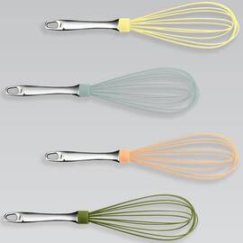 Венчик силиконовый Maestro желтый (MR1582-ж)