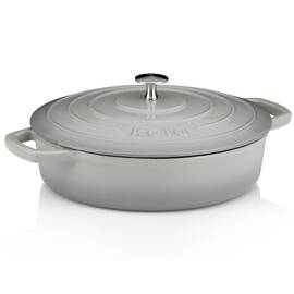 Сотейник чугунный с крышкой KELA Calido 28 см, 3,2 л (12611) серый, Цвет: серый, Тип: сотейник, Форма: круглая, Диаметр (см): 28