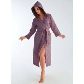 Халат вафельный женский NUSA ns 4160 gulkurusu (s), Цвет: сиреневый, Размер: S