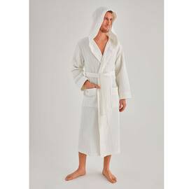 Халат мужской вафельный NUSA ns 1325 krem (l/xl), Цвет: кремовый, Размер: L/XL