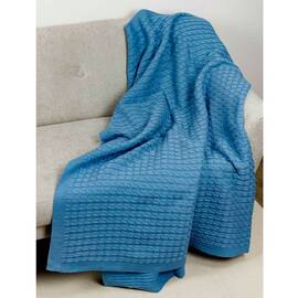 Плед 130х170 Kosa волошковий Прованс (028462), Основний колір: блакитний, Розмір: 130x170