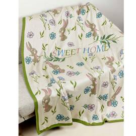 Плед 90х130 Sweet home Прованс (028455), Цвет: зеленый, Размер: 90x130