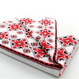 Плед Вишиванка 100х150 Прованс (027842), Основний колір: червоний, Розмір: 100x150