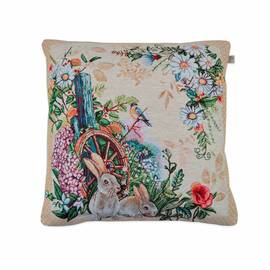 Подушка декоративна 45х45 Alicia Колесо та кролики Прованс (021821)