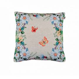 Подушка декоративна 45х45 Alicia Бабочки та квіти Прованс (021823)