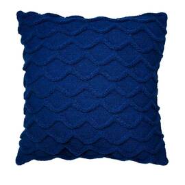 Подушка в'язана декоративна Хвилі синя 33х33 Прованс (027422), Колір: синій, Розмір: 33x33